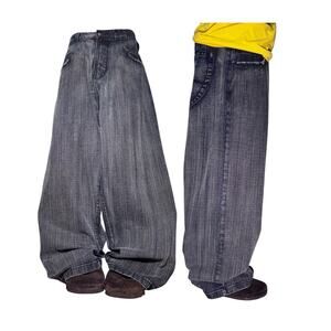 Evolution Extra Baggy Fit y2k Jeans 38x31 Skater Type grunge Punk Wide Leg